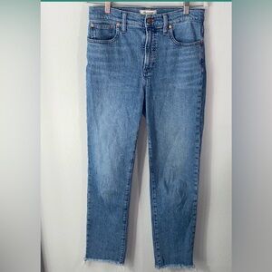 Madewell The Perfect Vintage Jean Raw Hem Size 29T